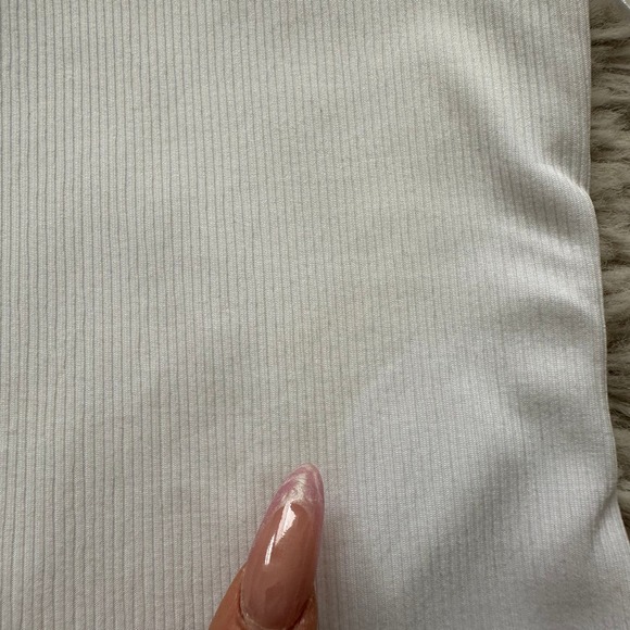 Abercrombie & Fitch One Shoulder Double Strap Thong Body Suit in White Sz Small - Picture 10 of 10